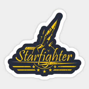 F-104 Starfighter (distressed) Sticker